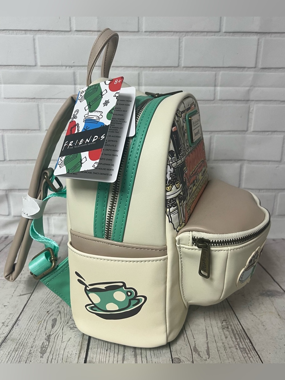 NWT Loungefly Friends Central Perk Domed Coffee Mug Scented Mini Backpack - Picture 2 of 12